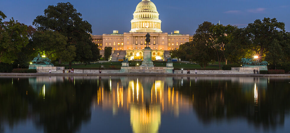 Us Capital Building In Washington Dc, Usa